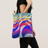 Farbige Wellen Tasche (Von Nahem)
