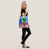 Farbige Wellen Tasche (Am Model)