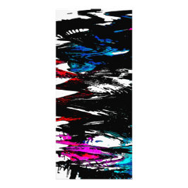 Farbige Wellen Werbekarte