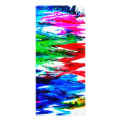 Farbige Wellen Werbekarte (Hinten)