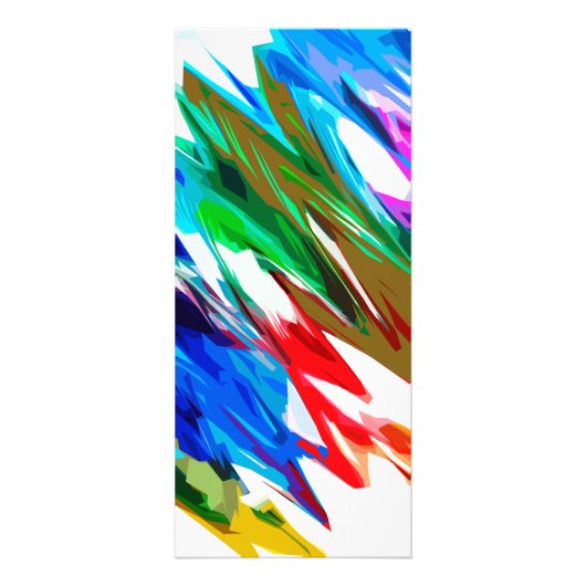 Farbige Wellen Werbekarte (Hinten)
