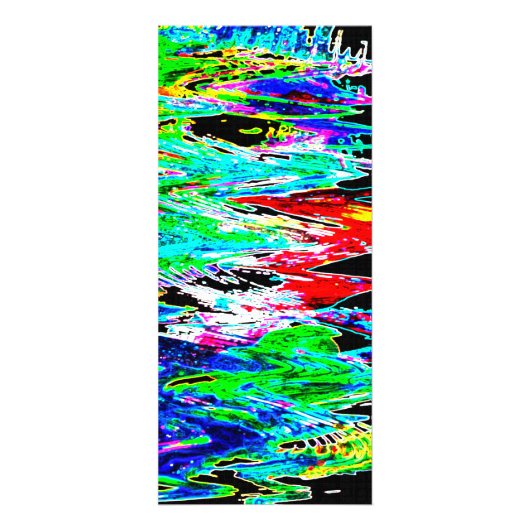 Farbige Wellen Werbekarte (Vorne)