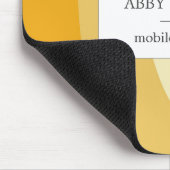 Farbige Wellenlinien personalisiert Mousepad (Ecke)