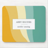 Farbige Wellenlinien personalisiert Mousepad (Vorne)