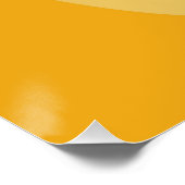 Farbige Wellenlinien personalisiert Poster (Ecke)