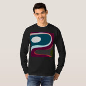 Farbige Wellige Abstrakte 612 T-Shirt (Vorne ganz)