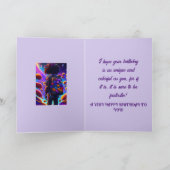 FARBIGE WELTKARTE DANKESKARTE (Innenseite)