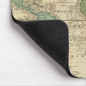 Farbige Weltkarte Mousepad (Ecke)