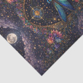 Farbige Whimsical Boho Libelle Decoupage Seidenpapier (Ausschnitt)