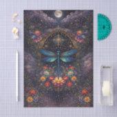 Farbige Whimsical Boho Libelle Decoupage Seidenpapier (Handwerk)
