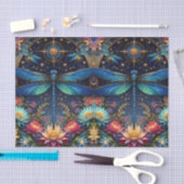 Farbige Whimsical Boho Libelle Decoupage Seidenpapier (Handwerk)