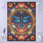 Farbige Whimsical Boho Libelle Decoupage Seidenpapier (Basteln)