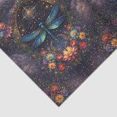 Farbige Whimsical Boho Libellen-Decoupage Seidenpapier (Ausschnitt)