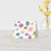 Farbige Whimsical Daisy Karte (Gelbe Blume)