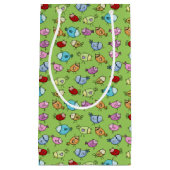 Farbige Whimsikvögel Kleine Geschenktüte (Vorderseite)