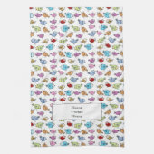 Farbige Whimsikvögel Küchentuch (Vertikal)