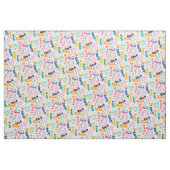 Farbige Whimsy-Kätzchen Stoff (Fat Quarter (45,7 x 55,9 cm))