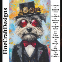Farbige Whimsy Modern Steampunk Dog Z3 Decoupage