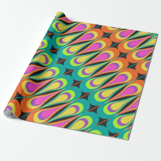 Farbige wiederholende Diagonalmuster.abstrakt, Geschenkpapier (Ungerollt)