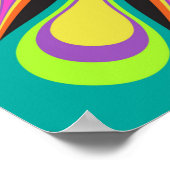 Farbige wiederholende Diagonalmuster.abstrakt, Poster (Ecke)