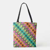Farbige wiederholende Diagonalmuster.abstrakt, Tasche (Rückseite)