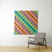 Farbige wiederholende Diagonalmuster.abstrakt, Wandteppich (Beispiel)