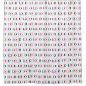 Farbige Wiederholung von Logos für benutzerdefinie Duschvorhang (Vorderseite)