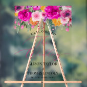 Farbige Wildblume Begrüßungszeichen Acryl Acrylschild (Neutral)