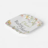 Farbige Wildblume Bloral Baby Dusche Pappteller (Gewinkelt)