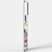 Farbige Wildblume Blumenbezeichnungen Personalisie Case-Mate iPhone Hülle (Rückseite / Rechts)
