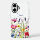 Farbige Wildblume Blumenbezeichnungen Personalisie Case-Mate iPhone Hülle (Rückseite)