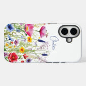Farbige Wildblume Blumenbezeichnungen Personalisie Case-Mate iPhone Hülle (Rückseite (Horizontal))