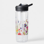 Farbige Wildblume Blumenbezeichnungen Personalisie Trinkflasche (Links)