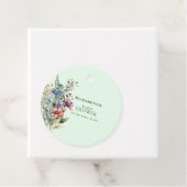 Farbige Wildblume Blumenkohl Brautparty Geschenkanhänger (Beispiel)