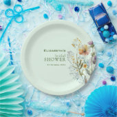 Farbige Wildblume Blumenkohl Brautparty Pappteller (Party)