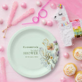 Farbige Wildblume Blumenkohl Brautparty Pappteller (Party)