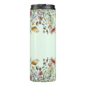 Farbige Wildblume Blumenkohl Brautparty Thermosbecher (Rückseite)