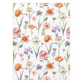 Farbige Wildblume Blumenmuster Tischdecke