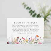 Farbige Wildblume Bücher für Kinder Begleitkarte (Stehend Vorderseite)