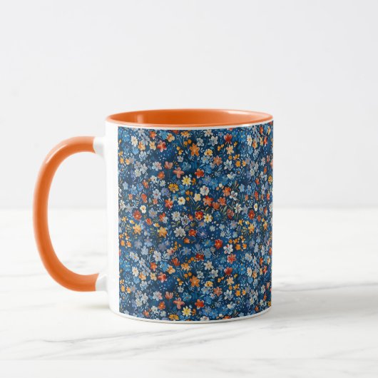 Farbige Wildblume Ditsy Print Tasse (Links)