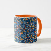 Farbige Wildblume Ditsy Print Tasse (VorderseiteRechts)