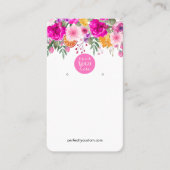 Farbige Wildblume Frühjahrsveranstaltung Visitenkarte (Vorderseite)