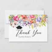 Farbige Wildblume Frühling Danke Karte (Vorderseite)