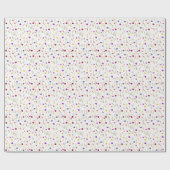 Farbige Wildblume Geschenkpapier (Flach)