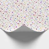 Farbige Wildblume Geschenkpapier (Ecke)