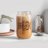 Farbige Wildblume Individuelle Name Dosenglas