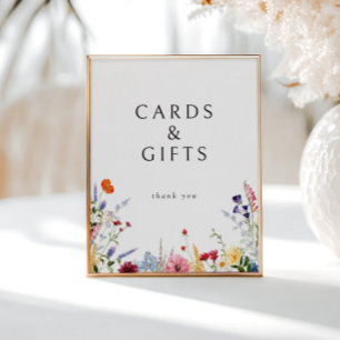 Farbige Wildblume Karten & Geschenke herunterladen Poster