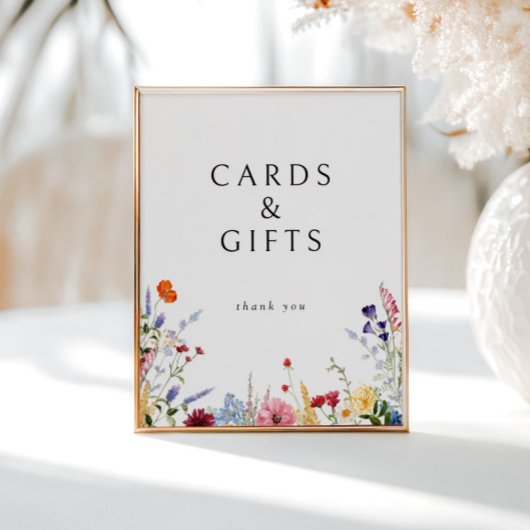 Farbige Wildblume Karten & Geschenke herunterladen Poster