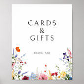 Farbige Wildblume Karten & Geschenke herunterladen Poster (Vorne)