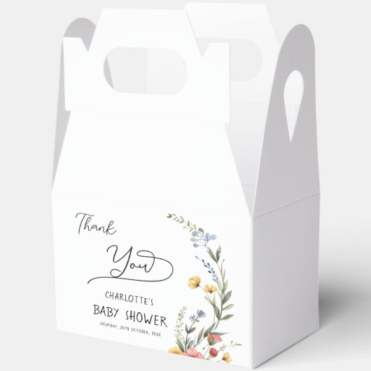 Farbige Wildblume Kinderdusche Geschenkschachtel (Offen)